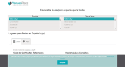 Desktop Screenshot of espaciosparabodas.com