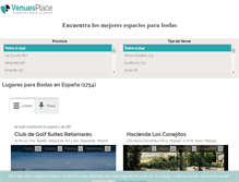 Tablet Screenshot of espaciosparabodas.com
